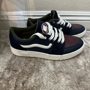 Vans Men's Blue and Brown Sneakers